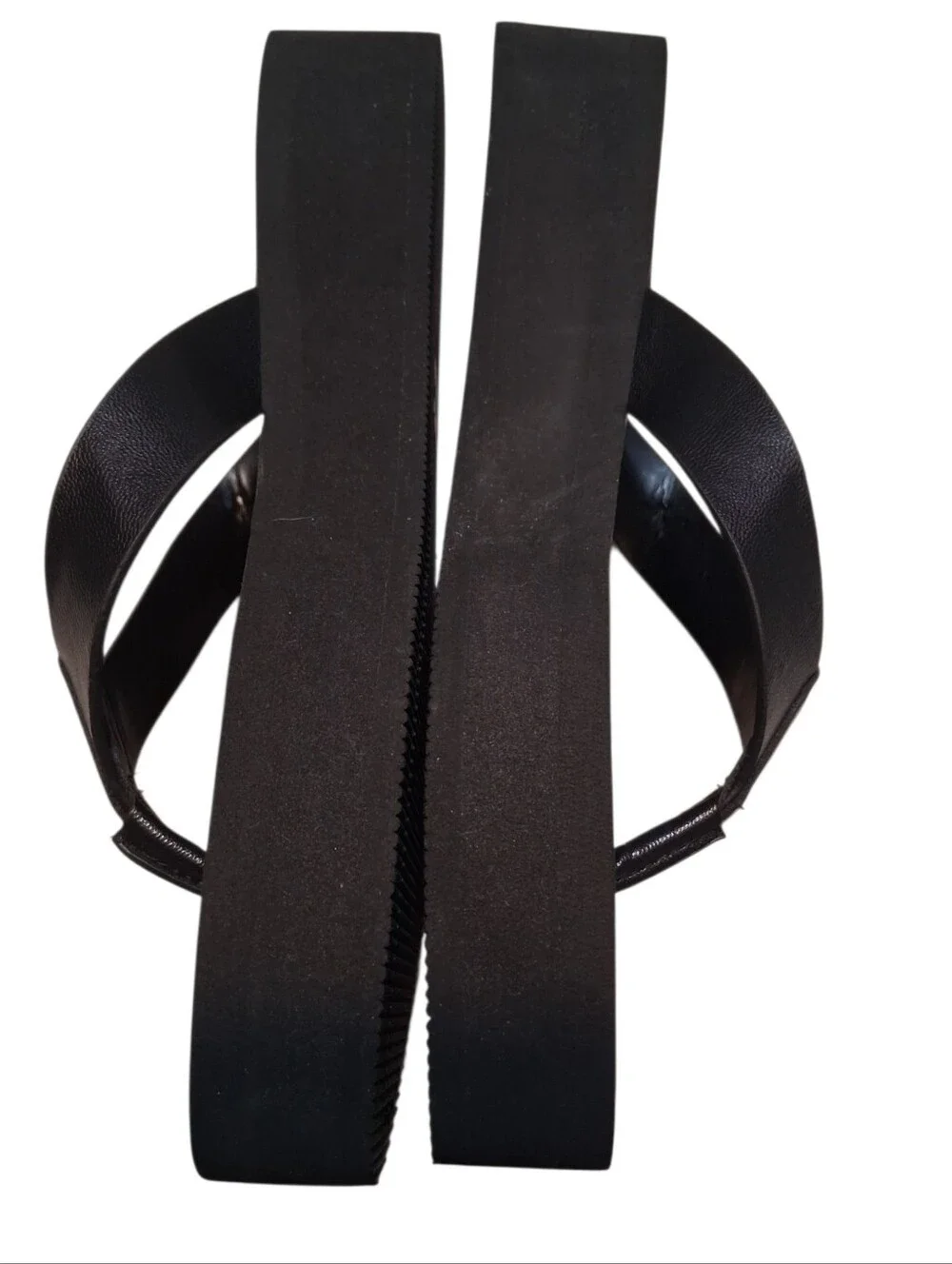 Splendid Black Platform Sandals Thong Women's Size 9M Y2K Beach Retro Resortwear
